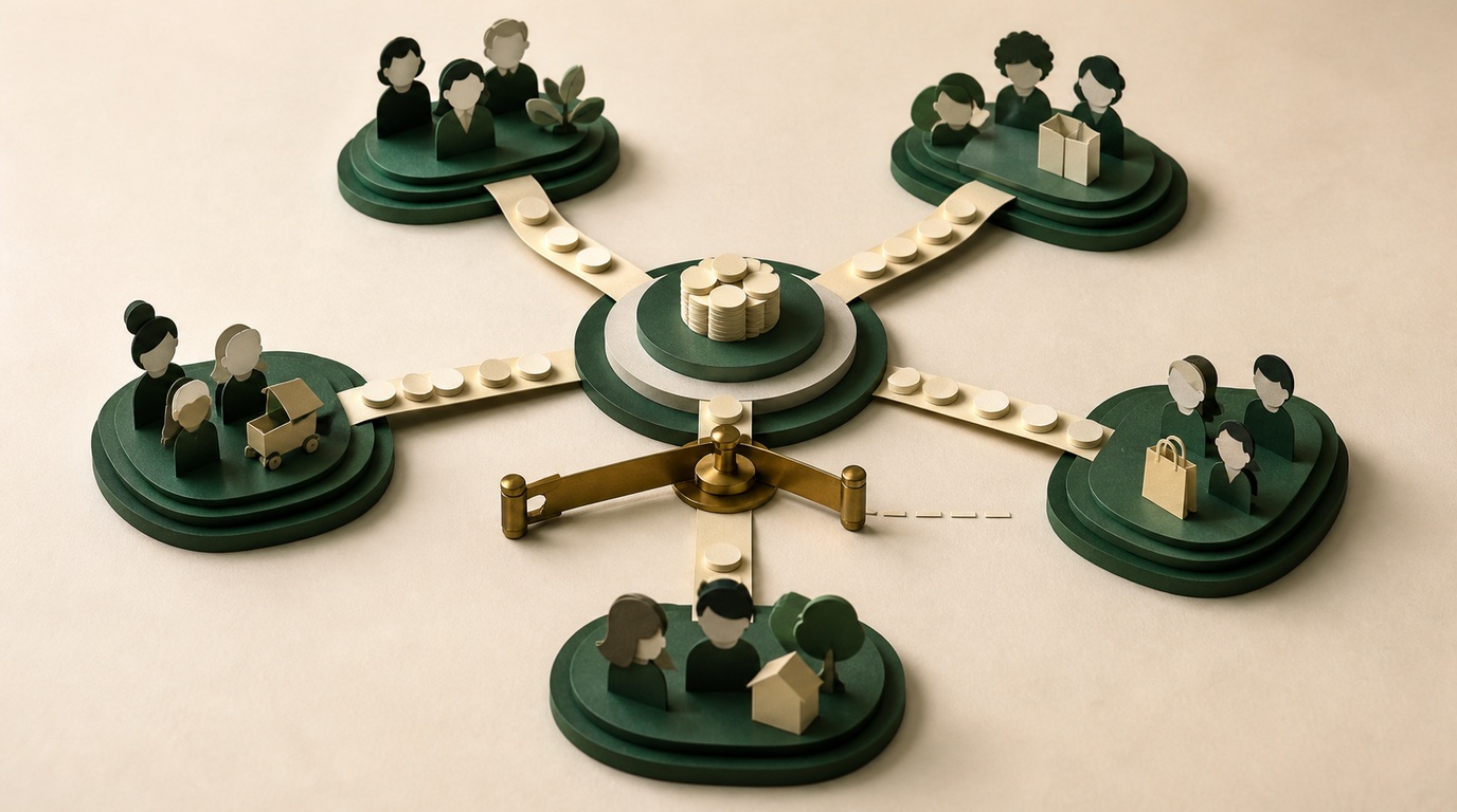 A paper customer portfolio routes scarce capacity through a visible allocation gate.