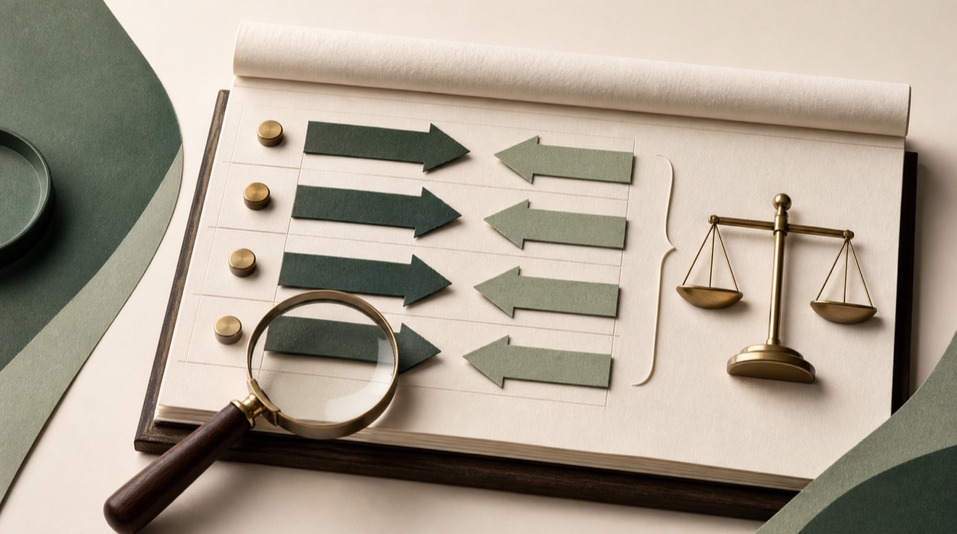 A handcrafted paper forecast ledger keeps opposing errors visible before they cancel in an aggregate.